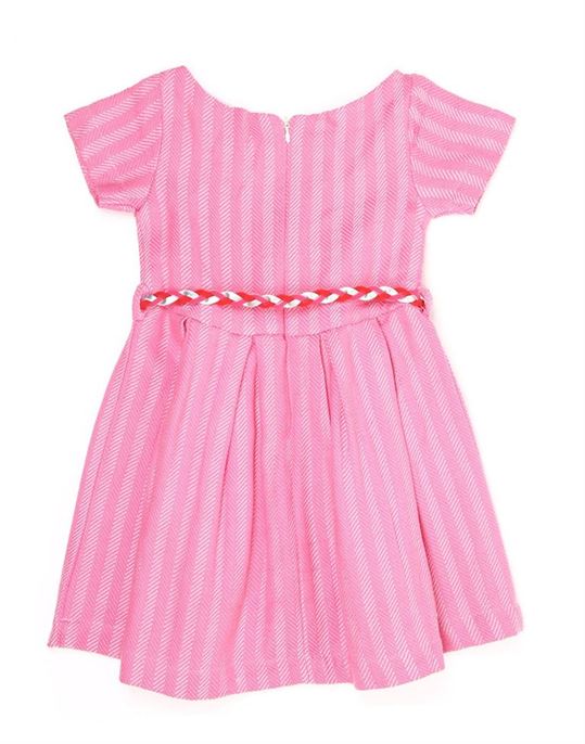 U.S. Polo Assn. Girls Pink Fit & Flare Dress